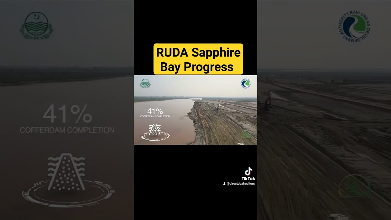 RUDA Sapphire Bay Zone 3 Progress Status #RUDA #RaviCity #riverfront #sapphirebay