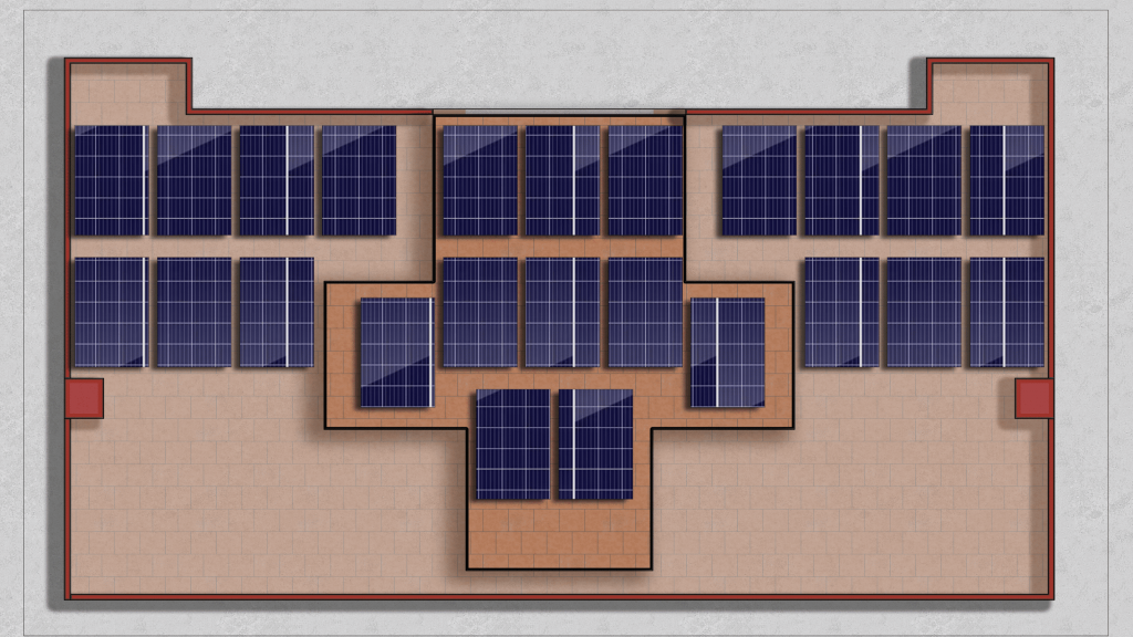 Chahar Bagh West End Town House Solar System Layout